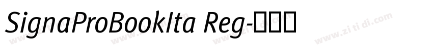 SignaProBookIta Reg字体转换